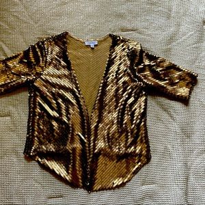 Vintage gold sequin Calvin Klein bolero